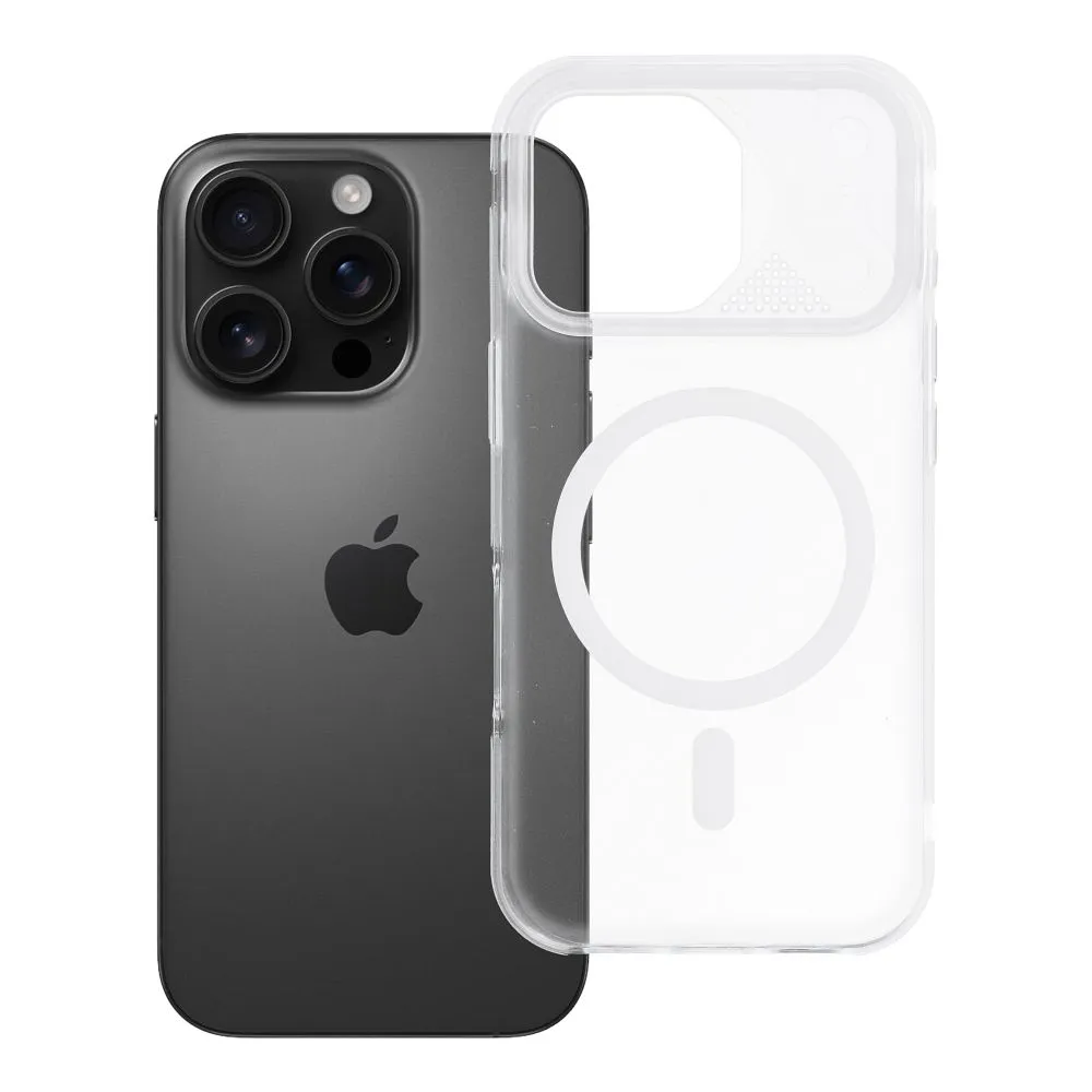 Case for iPhone 16 PRO Aurora compatible with MagSafe white