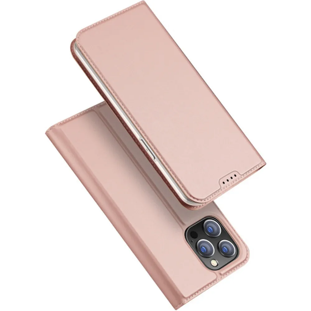 DUX DUCIS wallet case SKIN PRO for IPHONE 15 Pro rose