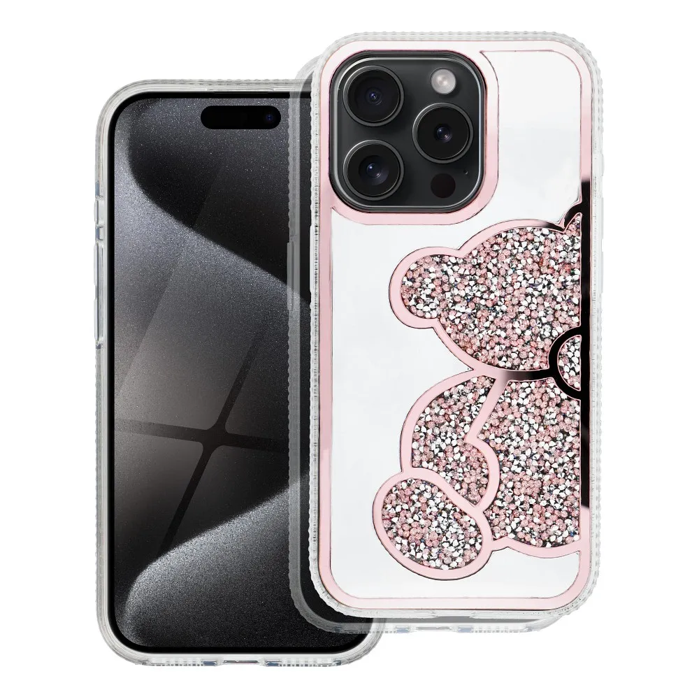 Case for iPhone 14 Teddy Bear pink