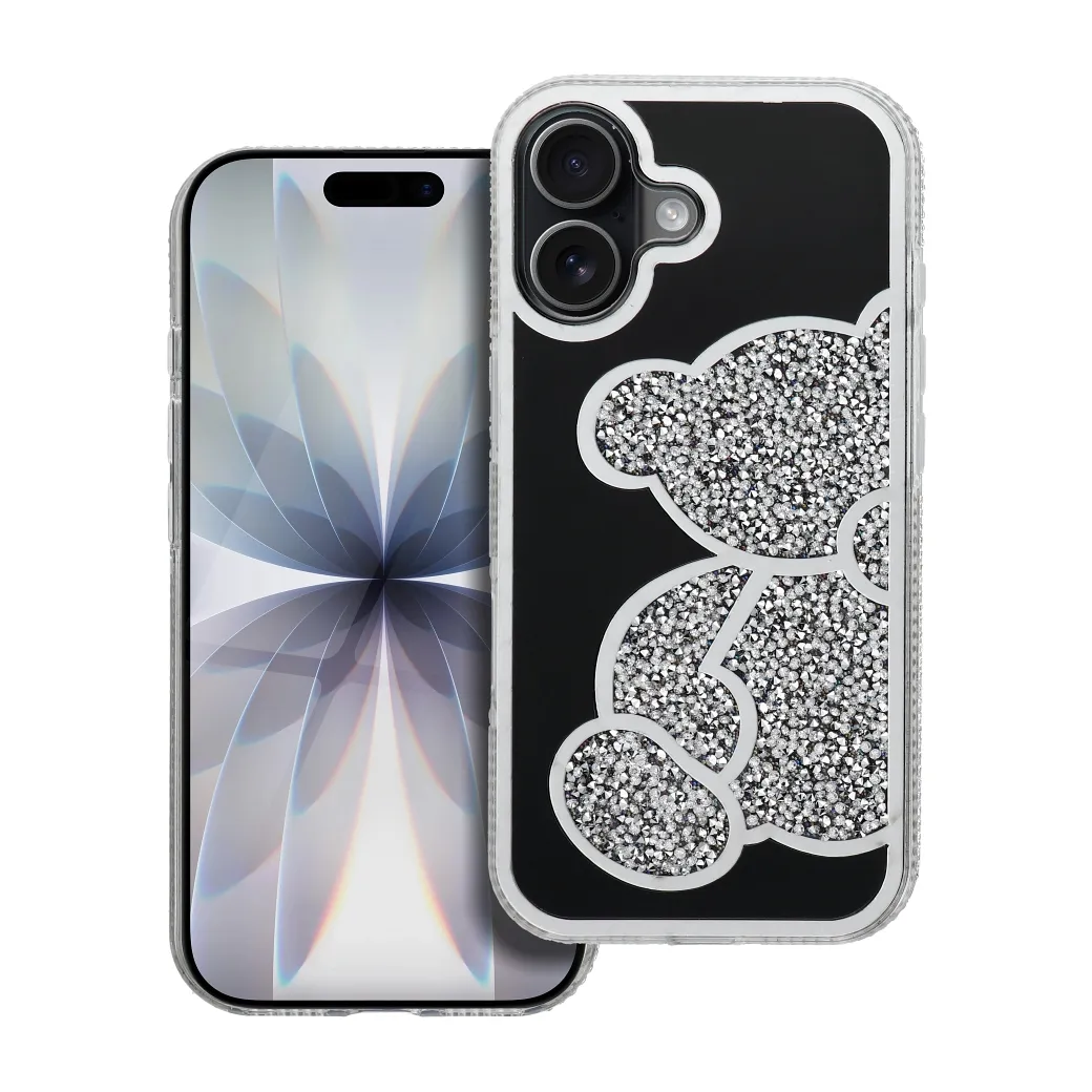 Case for iPhone 17 Teddy Bear silver