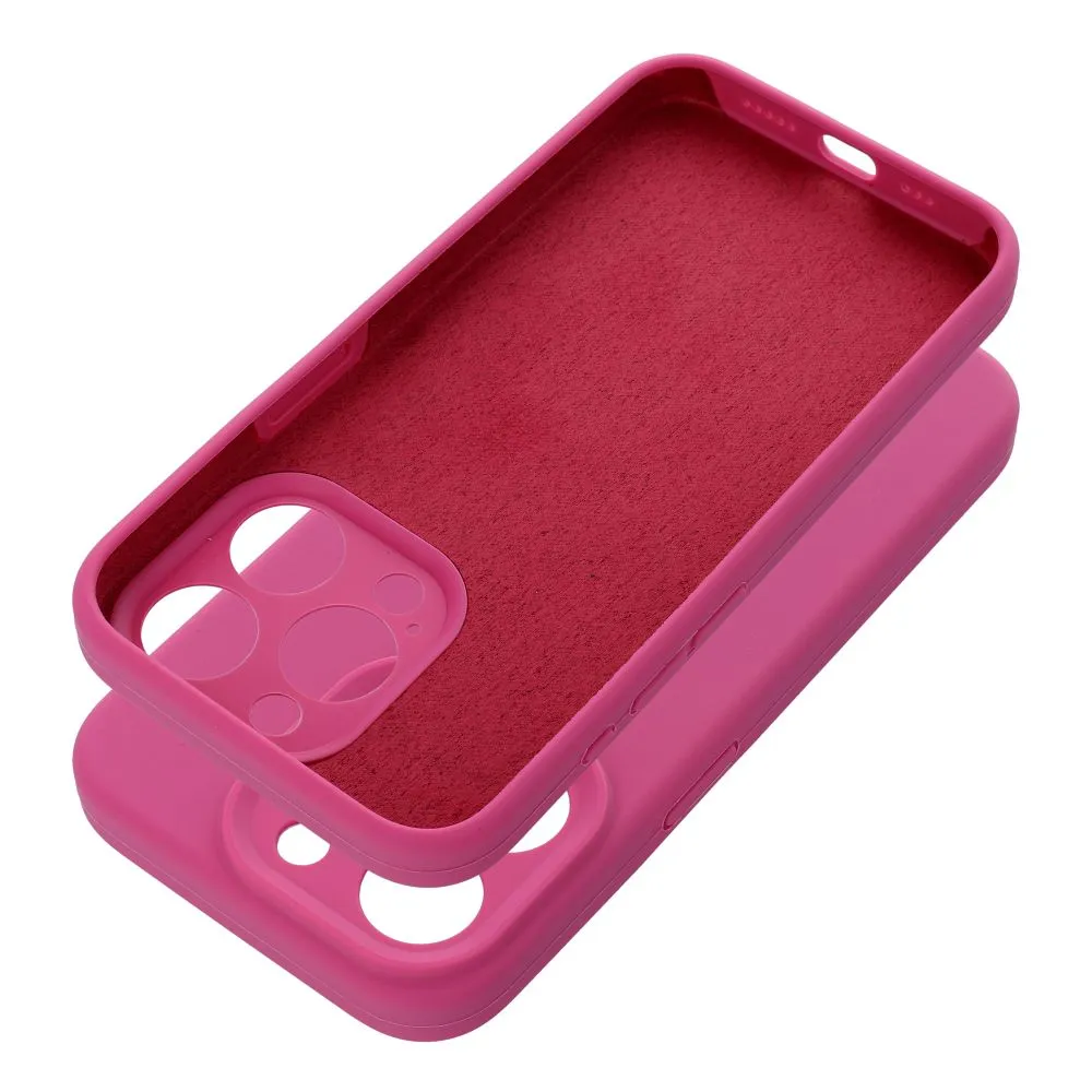 Case for iPhone 16 PRO MAX Silicone 2mm (camera protection) pink