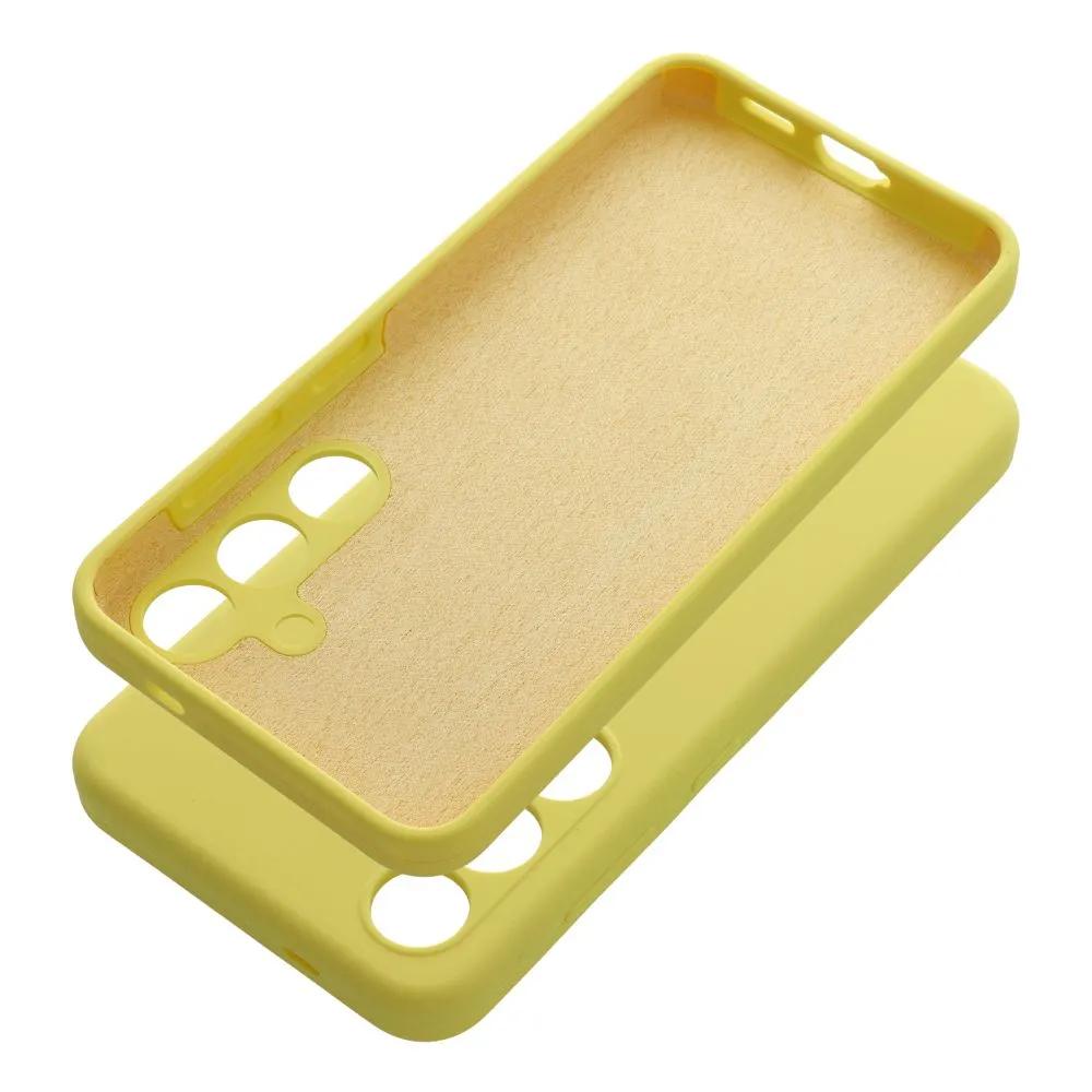 Case for Samsung S24 FE Silicone 2mm (camera protection) yellow