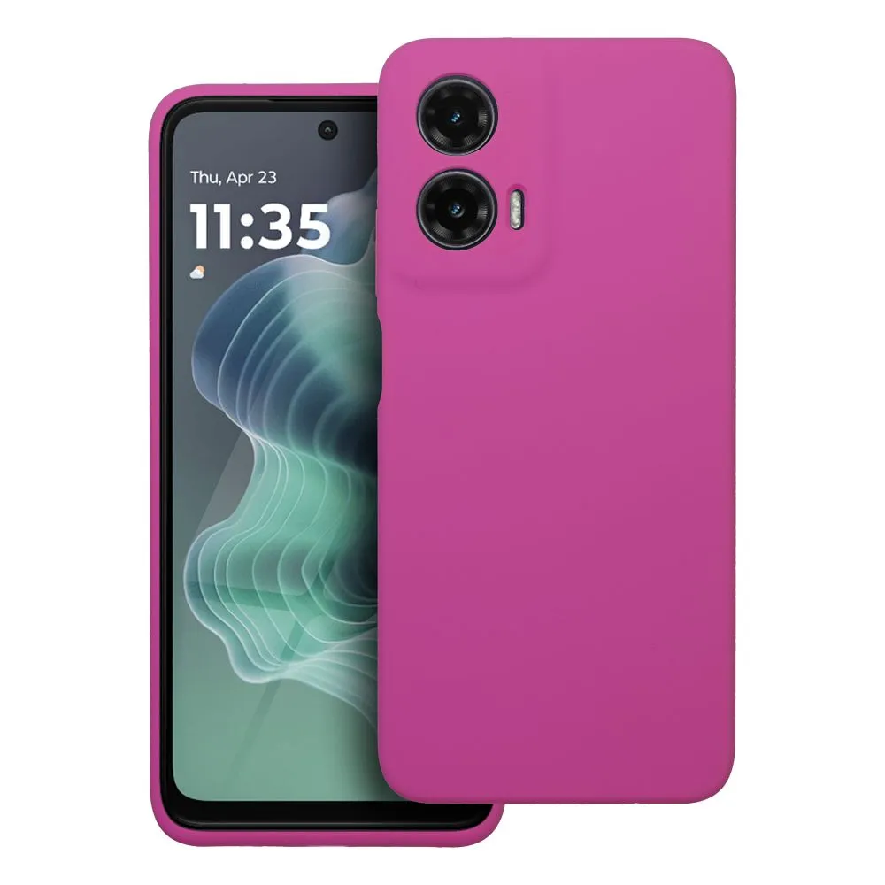 Case for Motorola G35 5G Silicone 2mm (camera protection) pink
