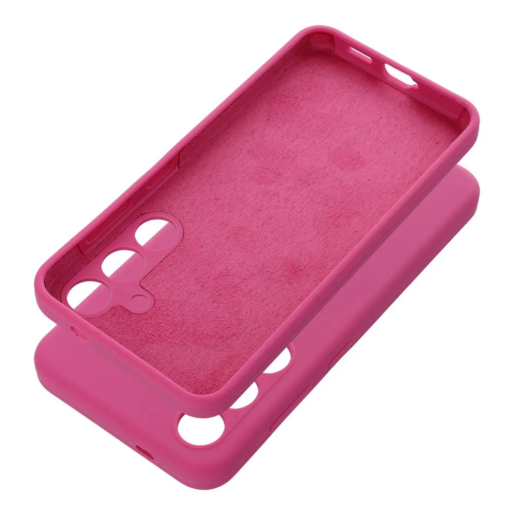 Case for Samsung A06 5G Silicone 2mm (camera protection) pink