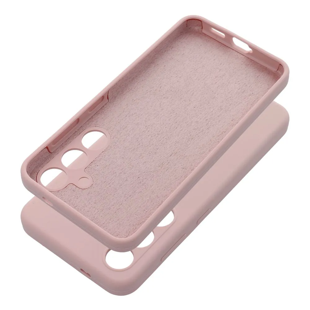 Case for Samsung A06 5G Silicone 2mm (camera protection) powder pink