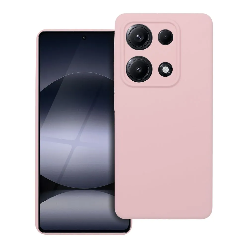 Case for Xiaomi Redmi Note 14S Silicone 2mm (camera protection) powder pink