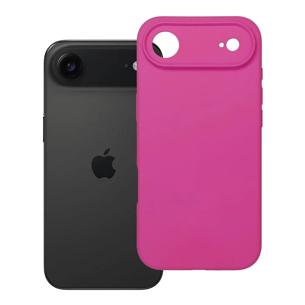 Case for iPhone 17 AIR Silicone 2mm (camera protection) pink