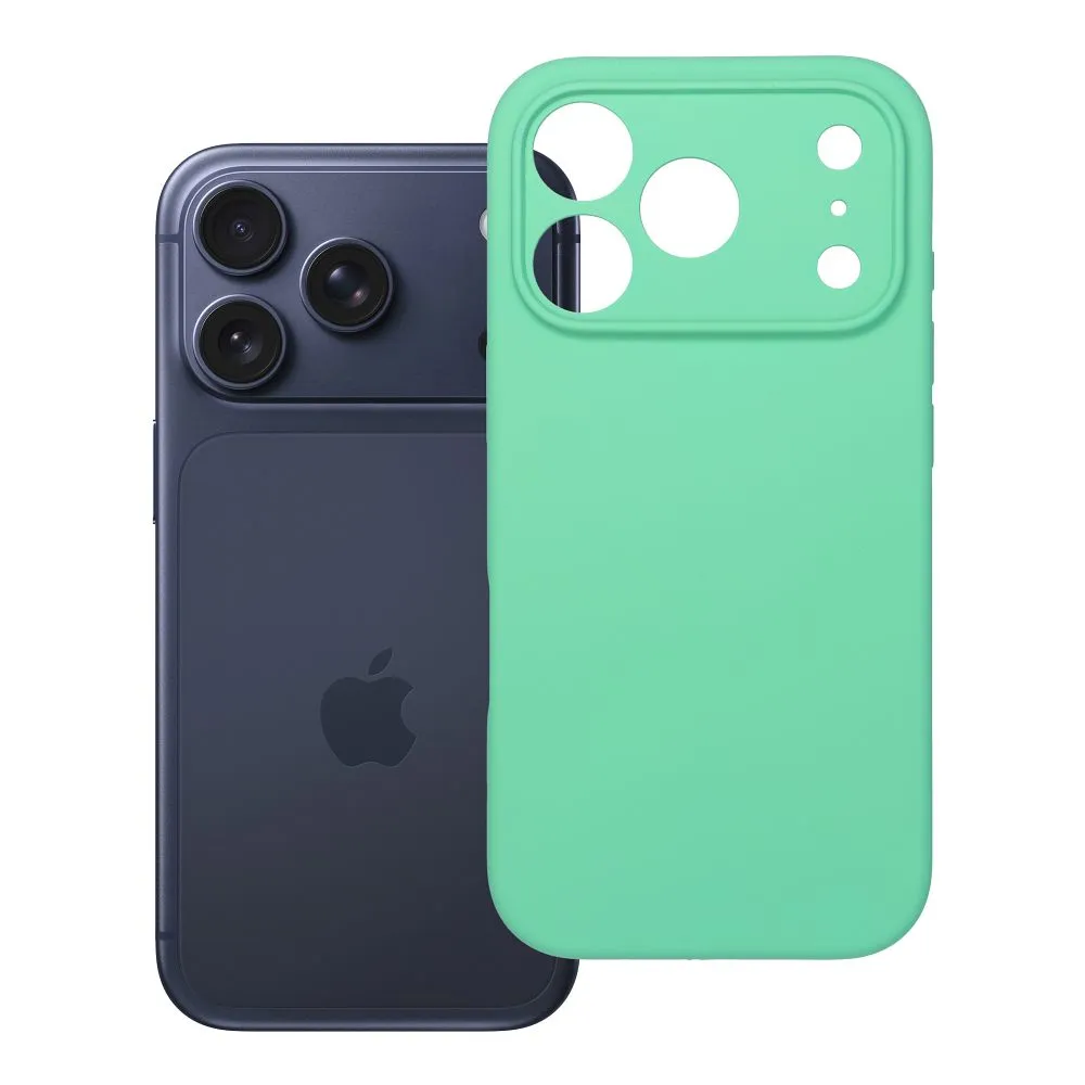 Case for iPhone 17 Pro / 18 Pro (low camera edge) Silicone 2mm (camera protection) mint
