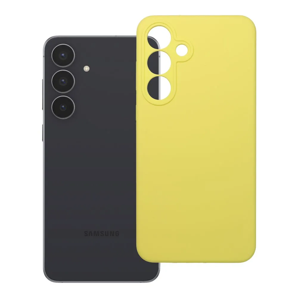 Case for Samsung S25 FE Silicone 2mm (camera protection) yellow