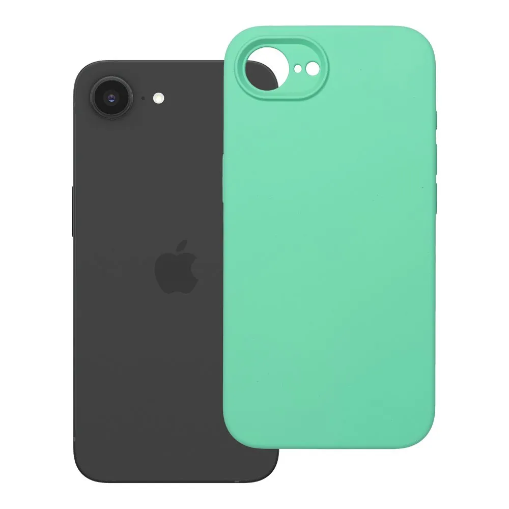 Case for iPhone 16e (SE 4 2025) / 17e Silicone 2mm (camera protection) mint