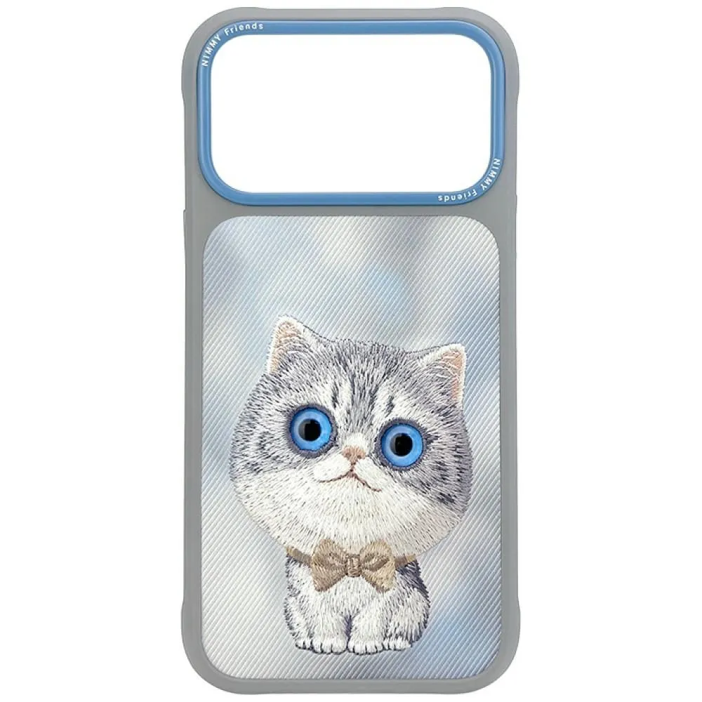 NIMMY case BIG EYED SILVER SHADED CAT for IPHONE 18 Pro Max/17 Pro Max grey