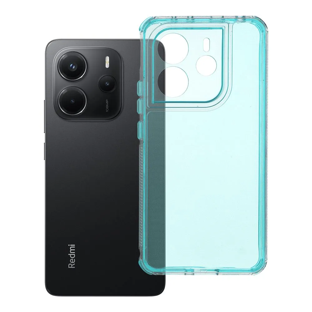 Case for Xiaomi Redmi Note 14 4G (GLOBAL - 164,84mm x 78,15mm x 8,16mm) Matrix Clear mint