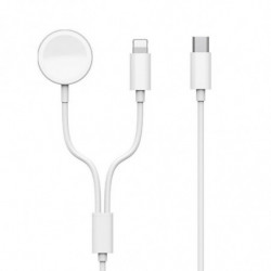 WiWU - 2in1 Wireless Charger Mi-10 for Apple Watch + Lightnig Cable